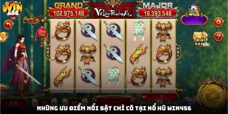 Nổ Hũ Win456 - Nơi Trải Nghiệm Các Tựa Game Slot Hay Nhất 2025 1 Những ưu điểm nổi bật chỉ có tại nổ hũ win456